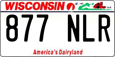 WI license plate 877NLR