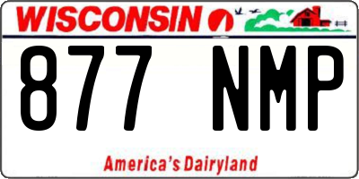 WI license plate 877NMP