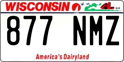 WI license plate 877NMZ
