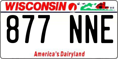 WI license plate 877NNE