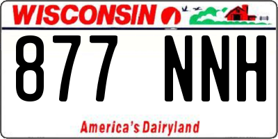 WI license plate 877NNH