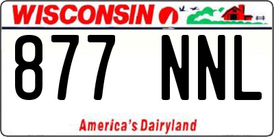 WI license plate 877NNL