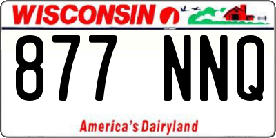 WI license plate 877NNQ