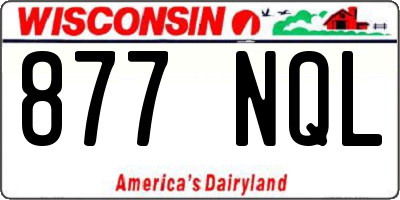 WI license plate 877NQL