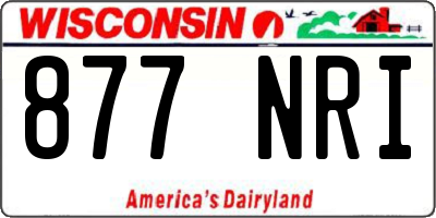WI license plate 877NRI
