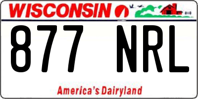 WI license plate 877NRL
