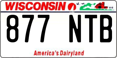 WI license plate 877NTB