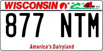WI license plate 877NTM