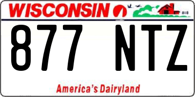 WI license plate 877NTZ