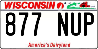 WI license plate 877NUP