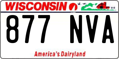 WI license plate 877NVA