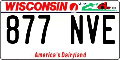 WI license plate 877NVE