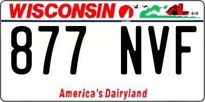 WI license plate 877NVF