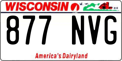 WI license plate 877NVG