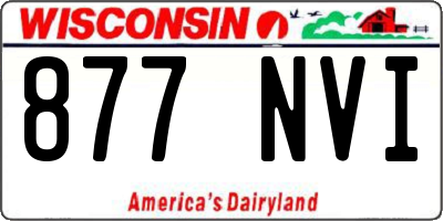 WI license plate 877NVI