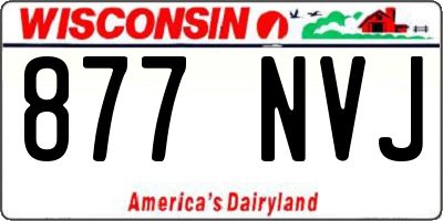 WI license plate 877NVJ