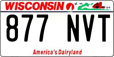 WI license plate 877NVT