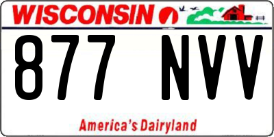 WI license plate 877NVV