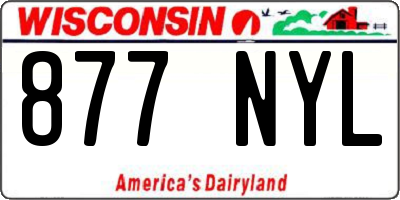 WI license plate 877NYL