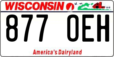 WI license plate 877OEH