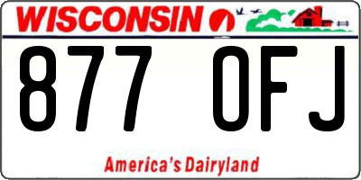 WI license plate 877OFJ