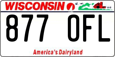 WI license plate 877OFL
