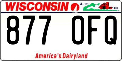 WI license plate 877OFQ