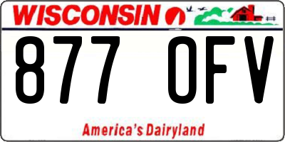 WI license plate 877OFV