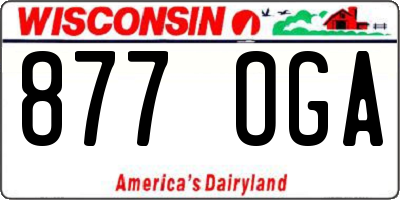 WI license plate 877OGA