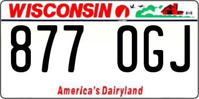 WI license plate 877OGJ