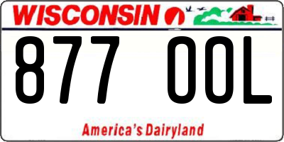 WI license plate 877OOL