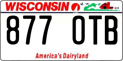 WI license plate 877OTB