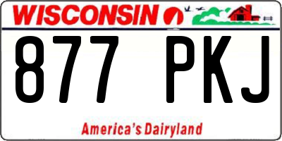 WI license plate 877PKJ
