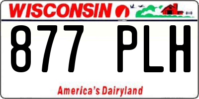 WI license plate 877PLH