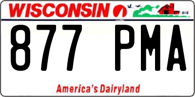 WI license plate 877PMA