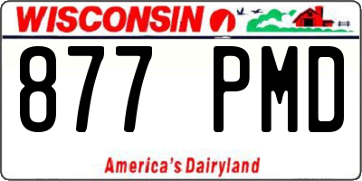 WI license plate 877PMD