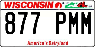 WI license plate 877PMM