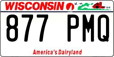 WI license plate 877PMQ