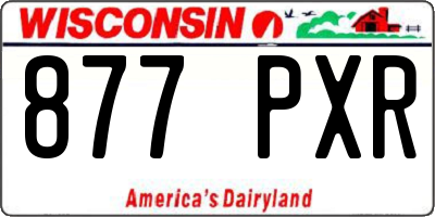 WI license plate 877PXR