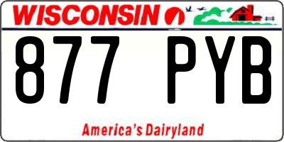 WI license plate 877PYB