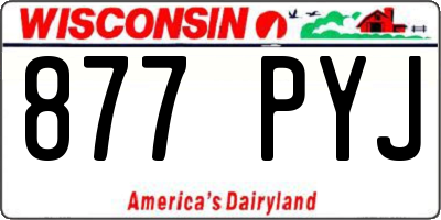 WI license plate 877PYJ
