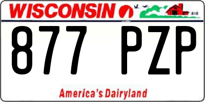 WI license plate 877PZP