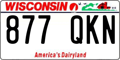 WI license plate 877QKN