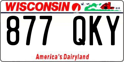 WI license plate 877QKY