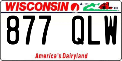 WI license plate 877QLW