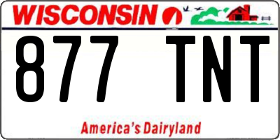WI license plate 877TNT