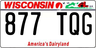 WI license plate 877TQG