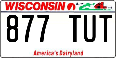 WI license plate 877TUT