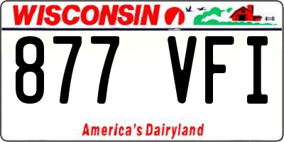 WI license plate 877VFI