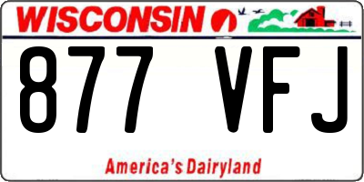 WI license plate 877VFJ